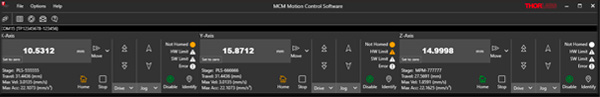 MCM3001 Software Screenshot