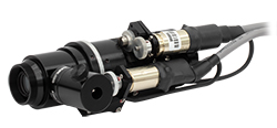 MVL6X8C Fiber Input Attachment Connected to an MVL6X3M Motorized Zoom Lens