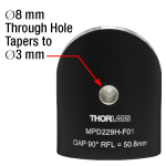 Engraved Part Number on Back of Off-Axis Parabolic Mirror