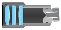 Triplet Lens Collimator Cross Section