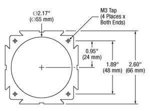 Drawing of Standard 66 mm Rail