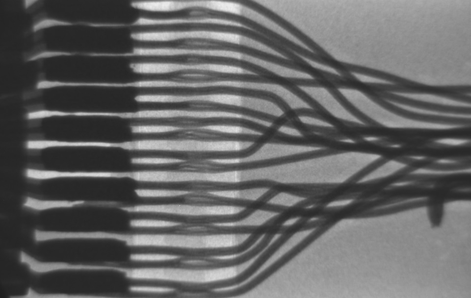 X-ray image of the USB-C connector shown in the previous image.
