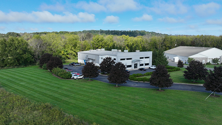 An aerial view of the TMS site in Sparta, New Jersey.
