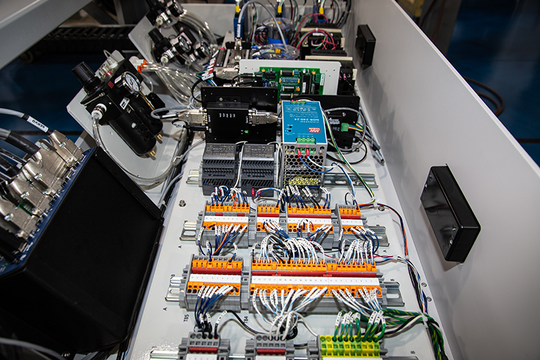 The interior of a VideoMic system.
