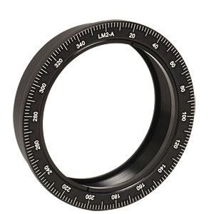 LM2-A - 回転式内部キャリッジ、Ø50 mm～Ø50.8 mm(Ø2インチ)光学素子用、固定リングSM2RR 1個付属