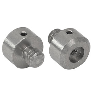 MSA25 - ミニシリーズネジアダプタ、外ネジ-内ネジ、1/4”-20 - #4-40  (インチ規格)