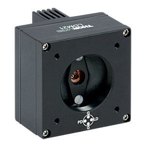 LDM21 - 温度制御付きマウント、ピンコードA/B/C/D/E/HのØ5.6 mmとØ9 mm半導体レーザ用、#8-32タップ穴(インチ規格)