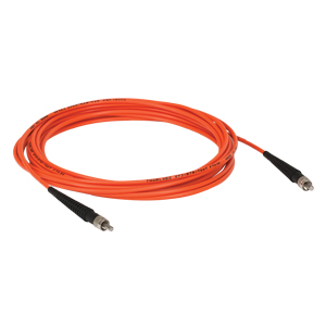 M25L05 - Ø200 µm, 0.22 NA, SMA-SMA Fiber Patch Cable, Low OH, 5 m Long