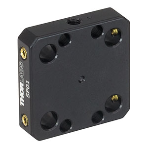 SP01 - 16 mmブランクケージプレート、厚さ6.4 mm、M3および#4-40タップ穴