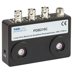 PDB210C - Free-Space Balanced Photodetector, InGaAs, 3 mm Active Diameter, 800-1700 nm, 8-32 Taps