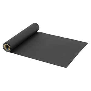 BKF12 - 黒色アルミホイル、マット仕上げ、305 mm x 15.2 m x 0.05 mm