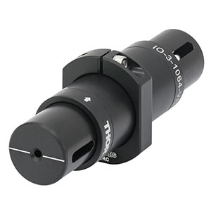 IO-3-1064-VHP - フリースペース型アイソレータ、1064 nm、最大ビームØ2.7 mm、最大30W (インチ規格)