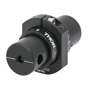 IO-5-1550-HP - フリースペース型アイソレータ、1550 nm、最大ビームØ4.7 mm、最大入力15 W  (インチ規格)