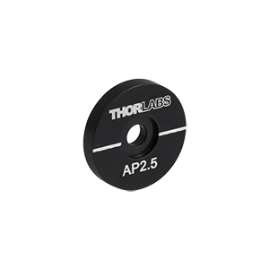 AP2.5 - アライメント用開口プレート、Ø2.5 mm