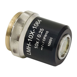 LMH-10X-1064 - High-Power MicroSpot Focusing Objective, 10X, 980 - 1130 nm, NA =  0.25