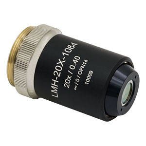 LMH-20X-1064 - High-Power MicroSpot Focusing Objective, 20X, 980 - 1130 nm, NA = 0.40