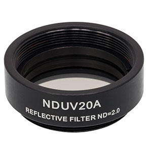NDUV20A - SM1-Threaded Mount, Ø25 mm UVFS Reflective ND Filter, OD: 2.0