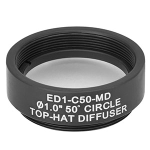 ED1-C50-MD - Ø1in SM1-Mounted Polymer Engineered Diffuser, 50° Circle Pattern