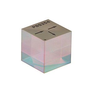 PBS254 - 1in Polarizing Beamsplitter Cube, 1200 - 1600 nm