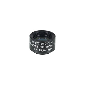 AC127-019-C-ML - f=19 mm, Ø1/2in Achromatic Doublet SM05-Threaded Mount, ARC: 1050-1700 nm 