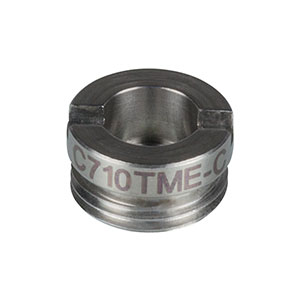 C710TME-C - f = 1.49 mm, NA = 0.5, Mounted Geltech Aspheric Lens, AR: 1050-1600 nm