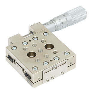 LNR25M/M - TravelMaxステージ、移動量25mm、マイクロメータ付き(ミリ規格)