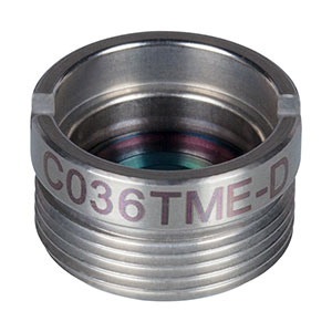 C036TME-D - f = 4.00 mm, NA = 0.56, Mounted Geltech Aspheric Lens, ARC: 1.8 - 3 µm