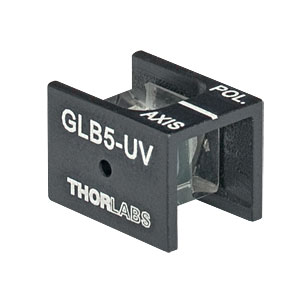 GLB5-UV - α-BBOグランレーザ偏光子、開口5.0 mm、UVコーティング (220～370 nm) 