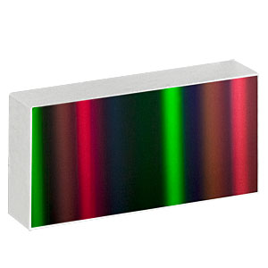 GR2550-10106 - Ruled Reflective Diffraction Grating, 100/mm, 10.6 µm Design Wavelength, 25.0 x 50.0 x 9.5 mm