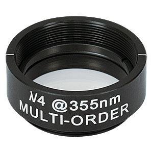WPMQ10M-355 - Ø1in Multi-Order Quarter-Wave Plate, SM1-Threaded Mount, 355 nm