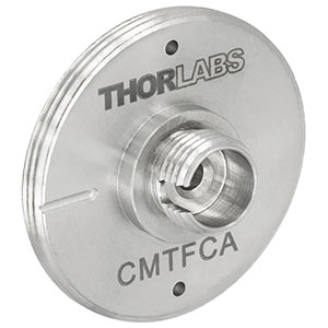 CMTFCA - FC/APCファイバーアダプタープレート、Cマウント外ネジ付き、ワイドキー(2.2 mm)