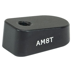 AM8T - 8° 角度付きブロック、#8-32タップ穴、#8-32ネジ付きポスト取付け可能(インチ規格)