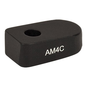 AM4C - 4° 角度付きブロック、#8ザグリ穴、#8-32ネジ付きポスト取付け可能(インチ規格)