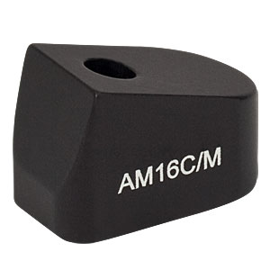 AM16C/M - 16° 角度付きブロック、M4ザグリ穴、M4ネジ付きポスト取付け可能(ミリ規格)