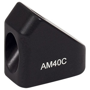 AM40C - 40°角度付きブロック、#8ザグリ穴、#8-32ネジ付きポスト取付け可能(インチ規格)