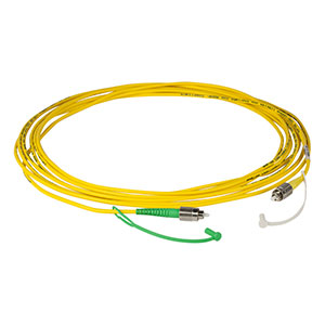 P5-SMF28E-FC-5 - Single Mode Patch Cable, 1260 - 1625 nm, FC/PC to FC/APC, Ø3 mm Jacket, 5 m Long