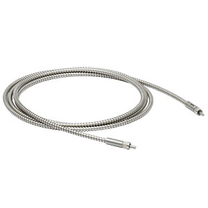 M50L02S-A - Ø50 µm, 0.22 NA, SMA905-SMA905 AR-Coated MM Patch Cable, 400 - 700 nm, 2 m Long