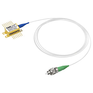 SLD1550P-A2 - 2.5 mW SLD, CWL=1550 nm, 90 nm 3 dB BW, Butterfly Package, PM Fiber, FC/APC