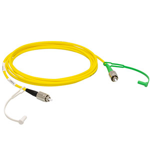 P5-630AR-2 - SM Patch Cable, AR-Coated FC/PC to Uncoated FC/APC, 633 - 780 nm, 2 m Long