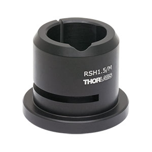 RSH1.5/M - Ø25 mm～Ø25.4 mmポスト用ホルダ、フレクシャーロック機構、台座付き、長さ38 mm(ミリ規格)