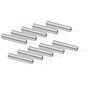 CFM12L05-10 - Fiber Optic Cannula, Ø2.5 mm SS Ferrule, Ø200 µm Core, 0.39 NA, L = 5 mm, 10-Pack