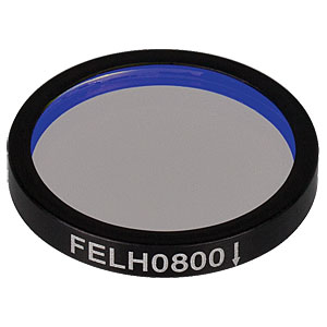 FELH0800 - Ø25.0 mm Longpass Filter, Cut-On Wavelength: 800 nm
