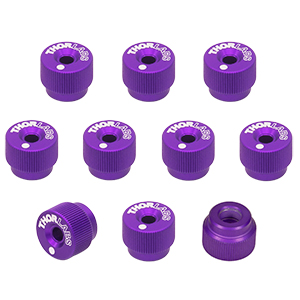 F25SSK1-PURPLE - 1/4”-80取外し可能ノブ 、紫、10個入り(インチ規格)