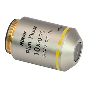 N10X-PF - 10X Nikon Plan Fluorite Imaging Objective, 0.3 NA, 16 mm WD
