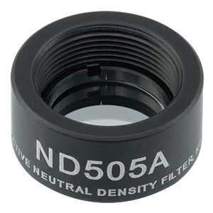 ND505A - Ø12.7 mm反射型NDフィルタ、SM05ネジ付きマウント、OD:0.5