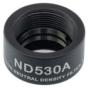 ND530A - Ø12.7 mm反射型NDフィルタ、SM05ネジ付きマウント、OD:3.0
