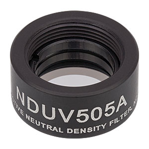 NDUV505A - SM05-Threaded Mount, Ø1/2in UVFS Reflective ND Filter, OD: 0.5