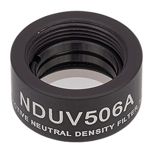 NDUV506A - SM05-Threaded Mount, Ø1/2in UVFS Reflective ND Filter, OD: 0.6