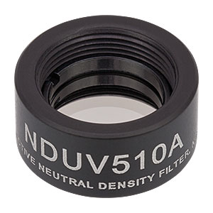NDUV510A - SM05-Threaded Mount, Ø1/2in UVFS Reflective ND Filter, OD: 1.0
