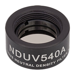 NDUV540A - SM05-Threaded Mount, Ø1/2in UVFS Reflective ND Filter, OD: 4.0